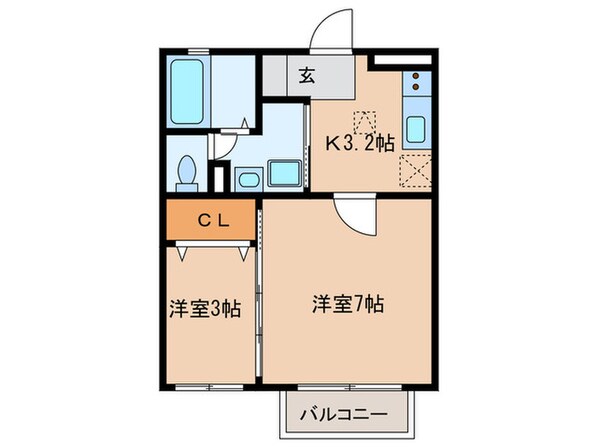 セジュール赤羽根の物件間取画像